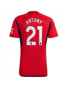 Billige Manchester United Antony #21 Hjemmedrakt 2023-24 Kortermet